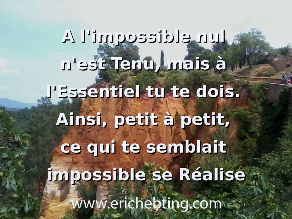 Impossible devient possible